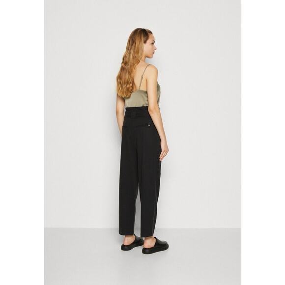 Scotch & Soda DAISY HIGH RISE STRAIGHT LEG PAPERBAG TROUSERS Size large - Picture 3 of 8